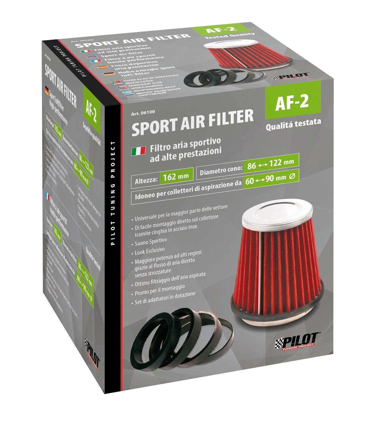 AF-2, Filtro aria conico