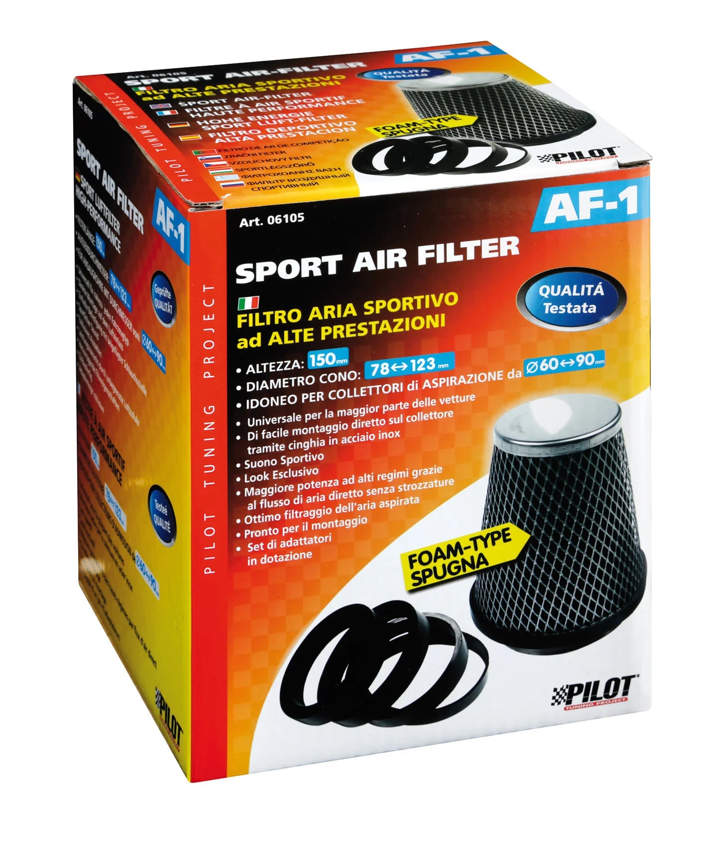 AF-1, Filtro aria conico in spugna