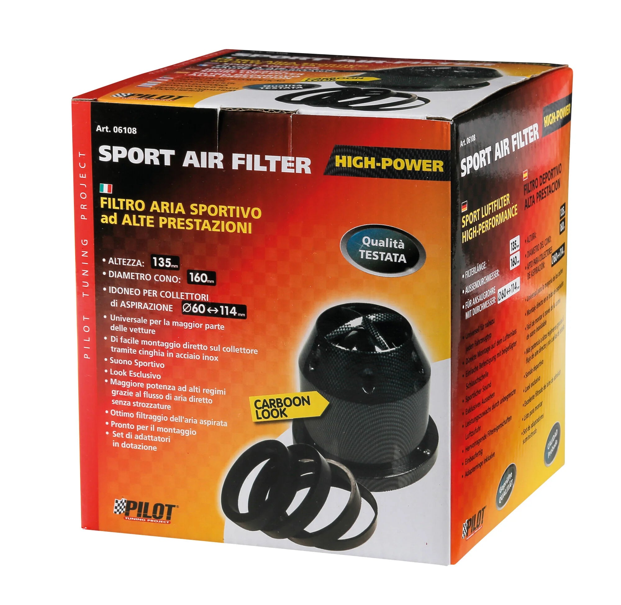 Filtro aria Carbon-look