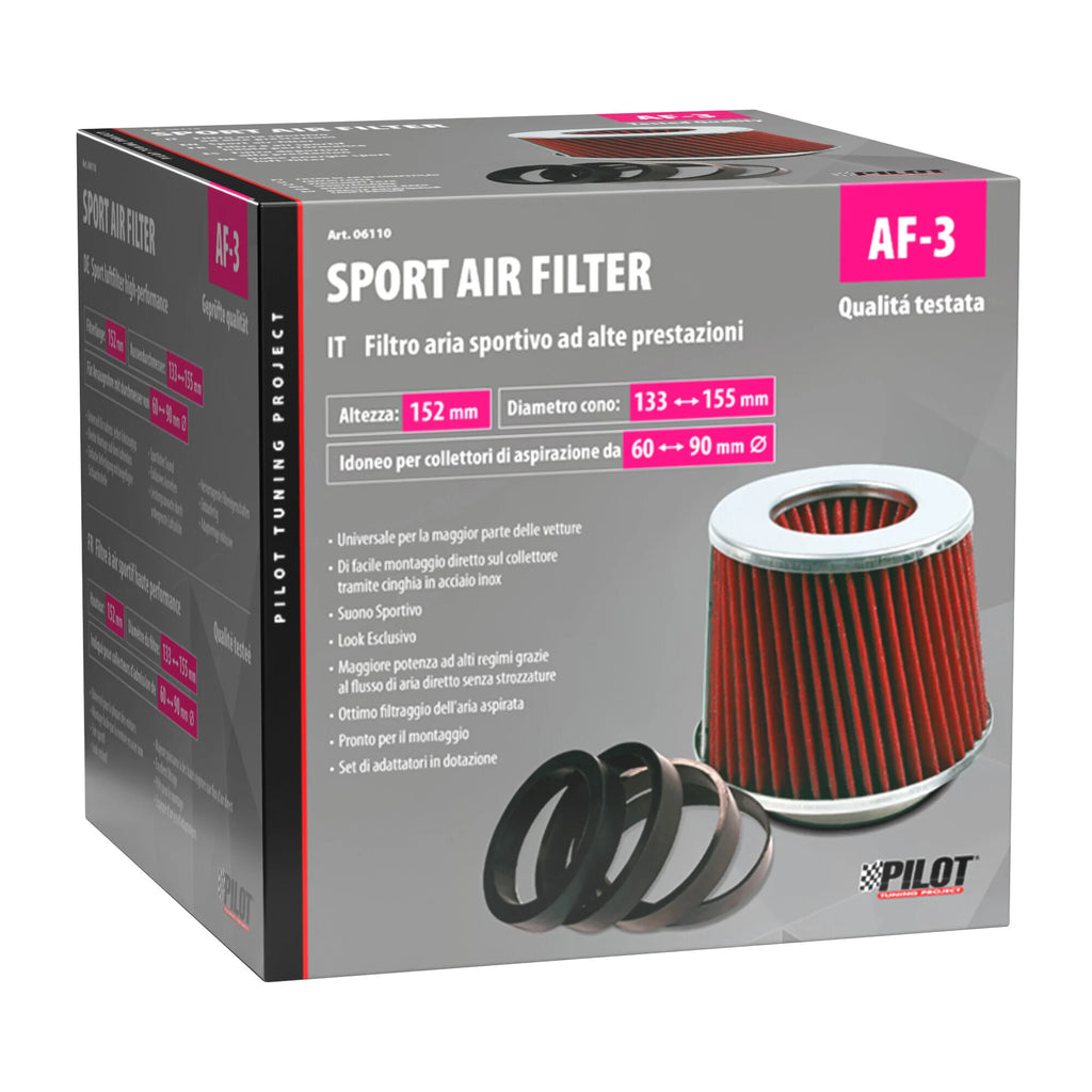 AF-3, Filtro aria conico