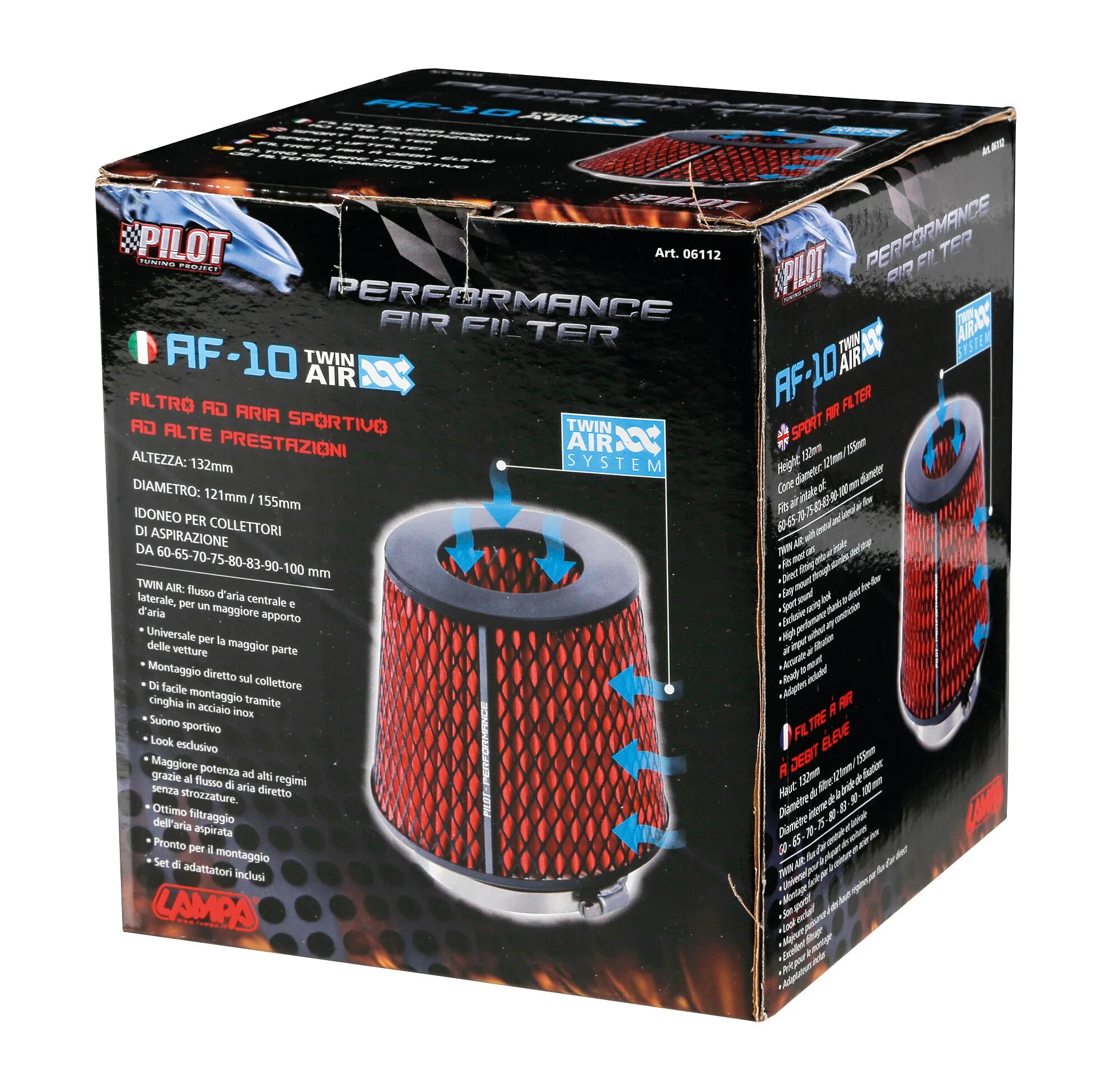 AF-10, Filtro aria conico