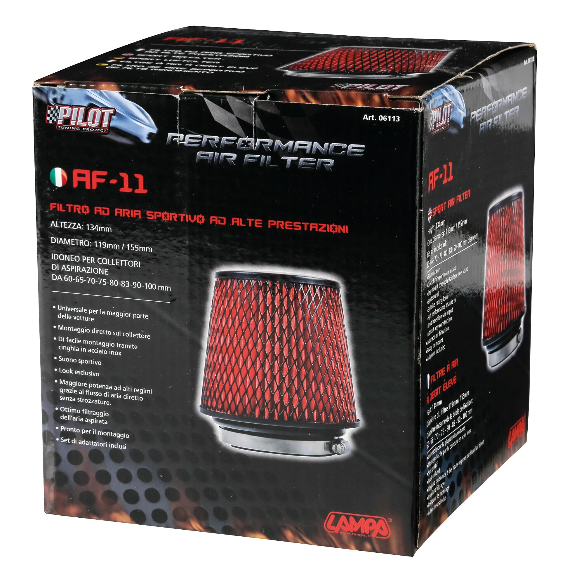 AF-11, Filtro aria conico