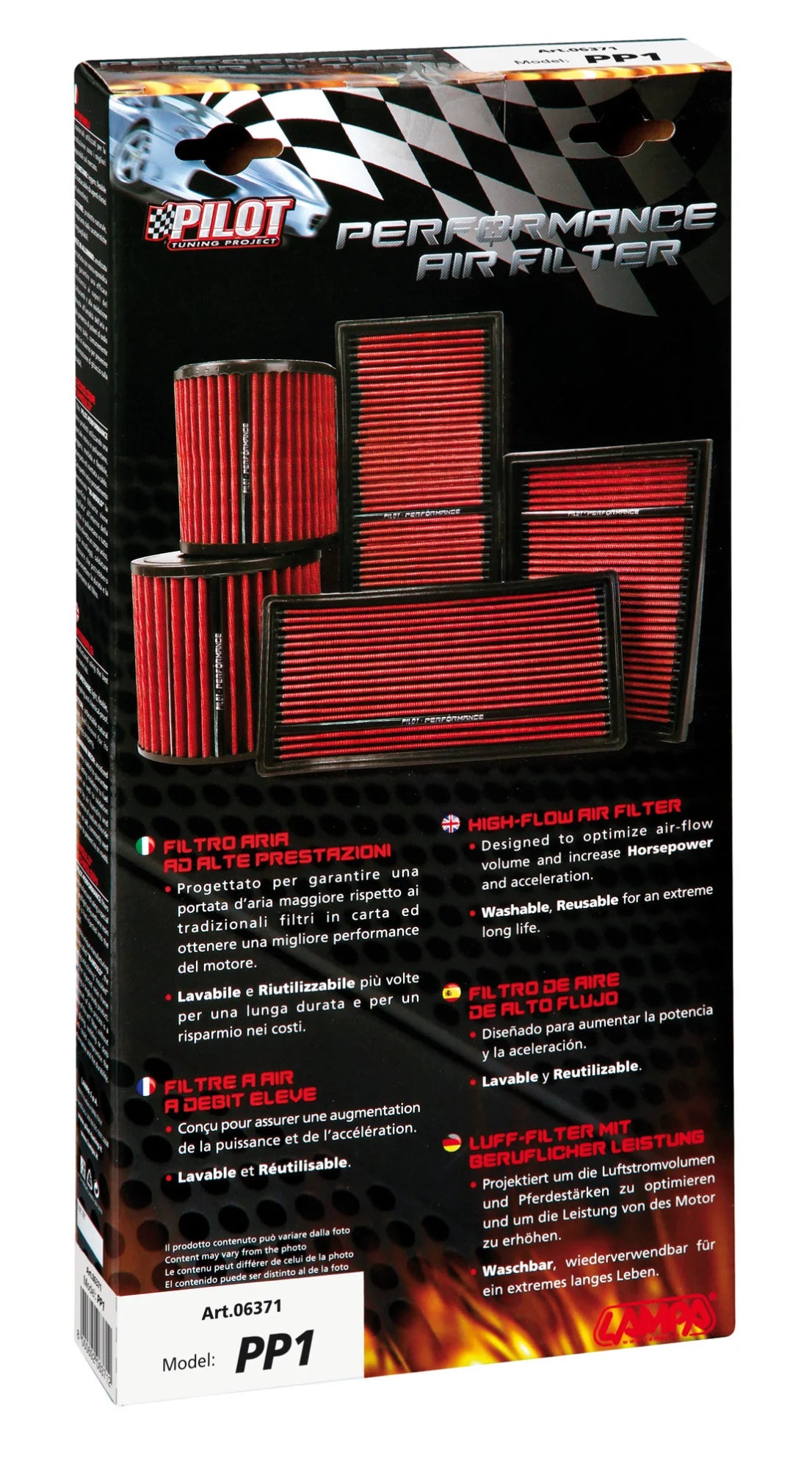 Filtro aria Pilot Performance PP1