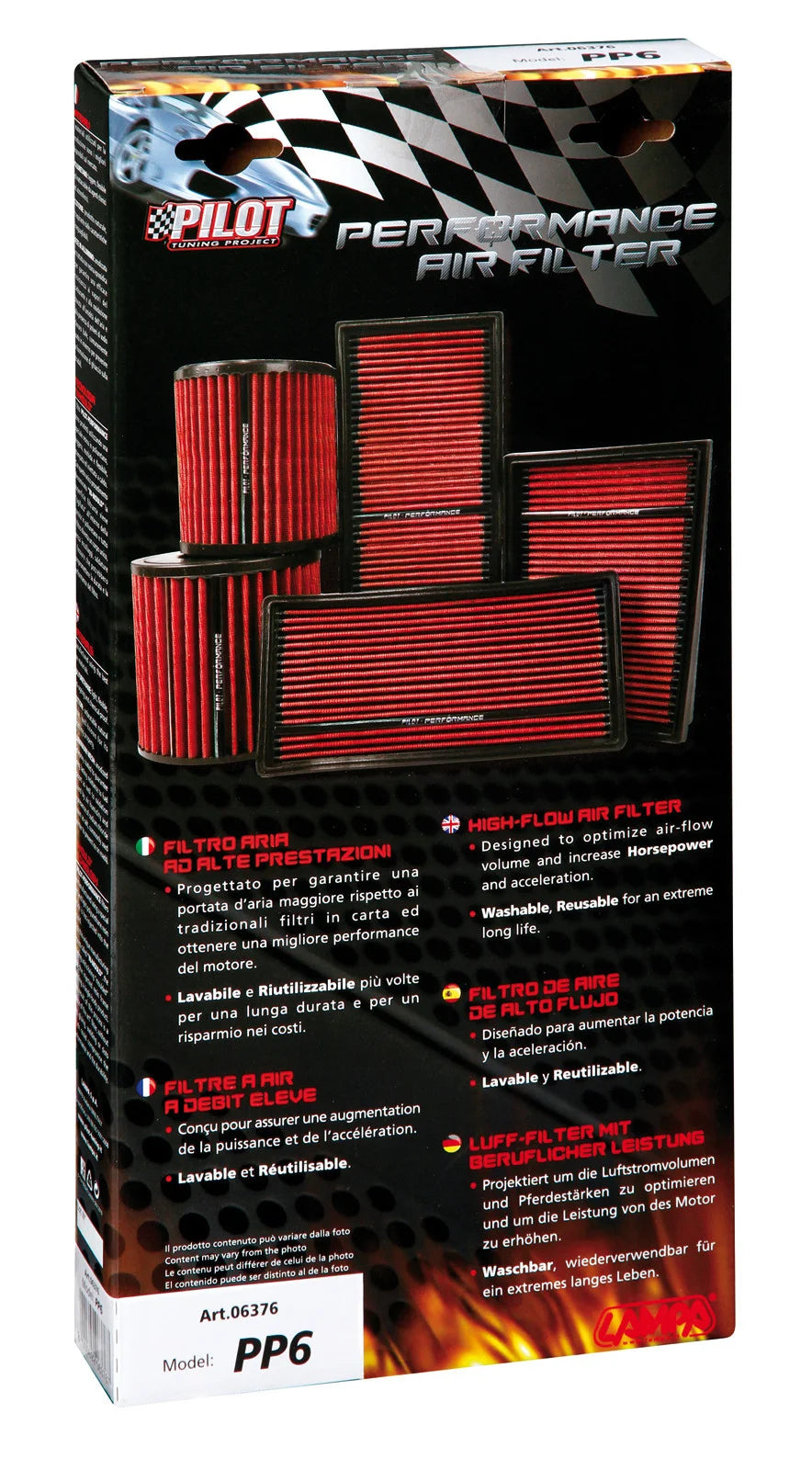 Filtro aria Pilot Performance PP9