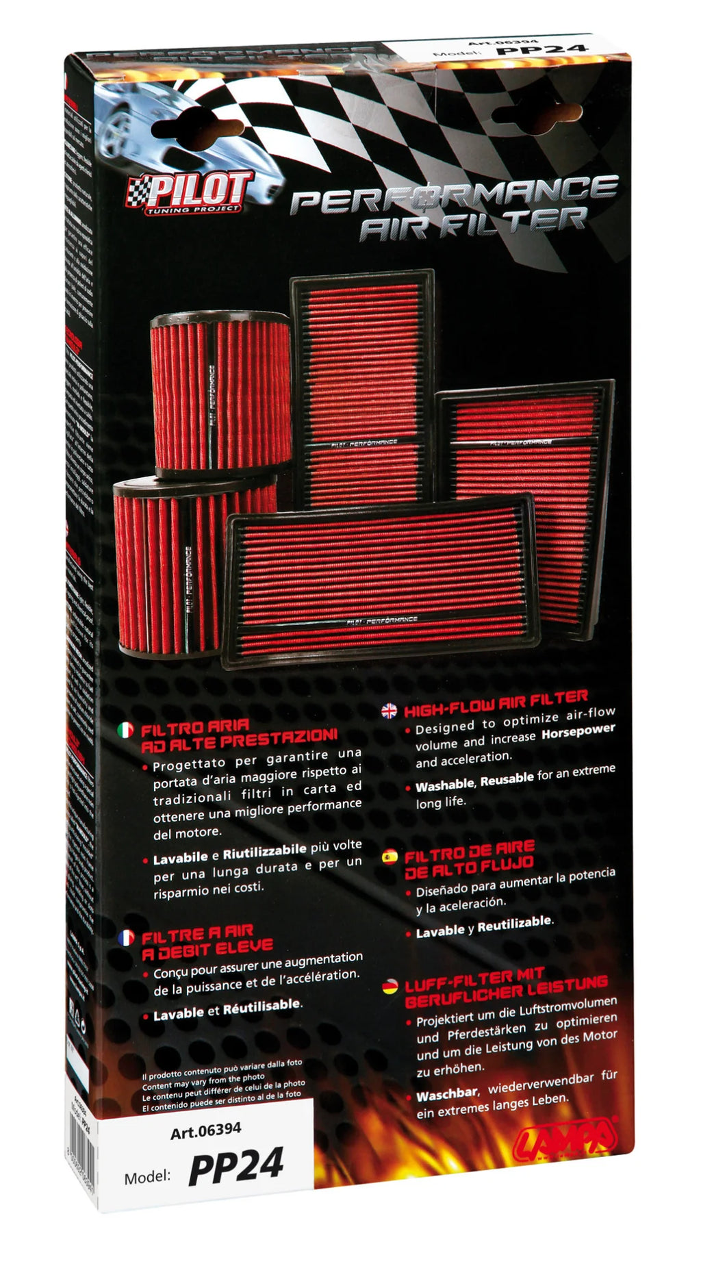 Filtro aria Pilot Performance PP24