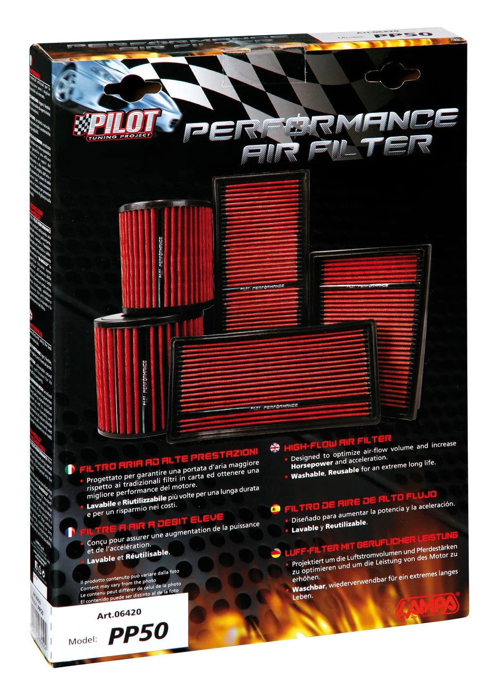Filtro aria Pilot Performance PP50
