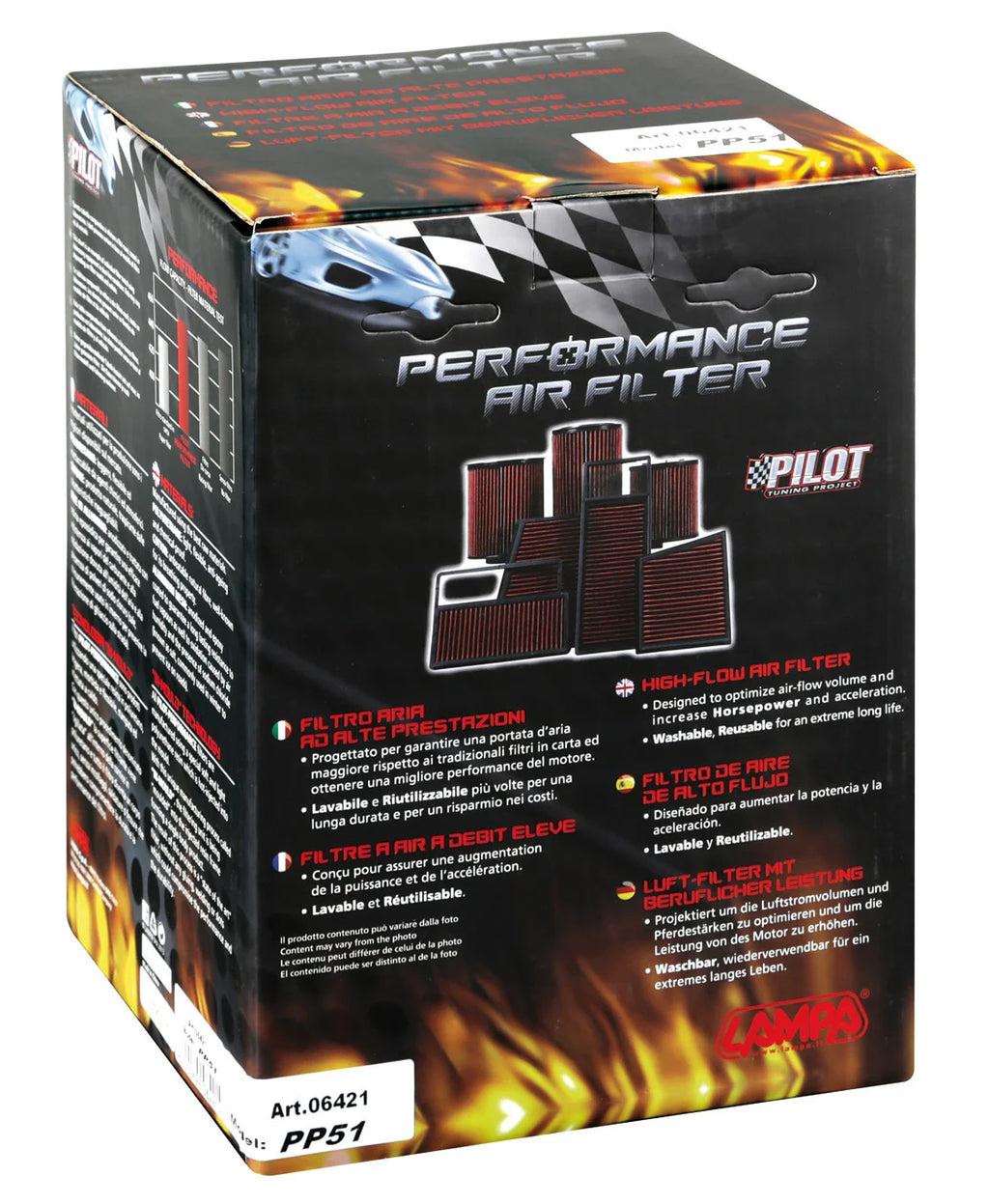 Filtro aria Pilot Performance PP51