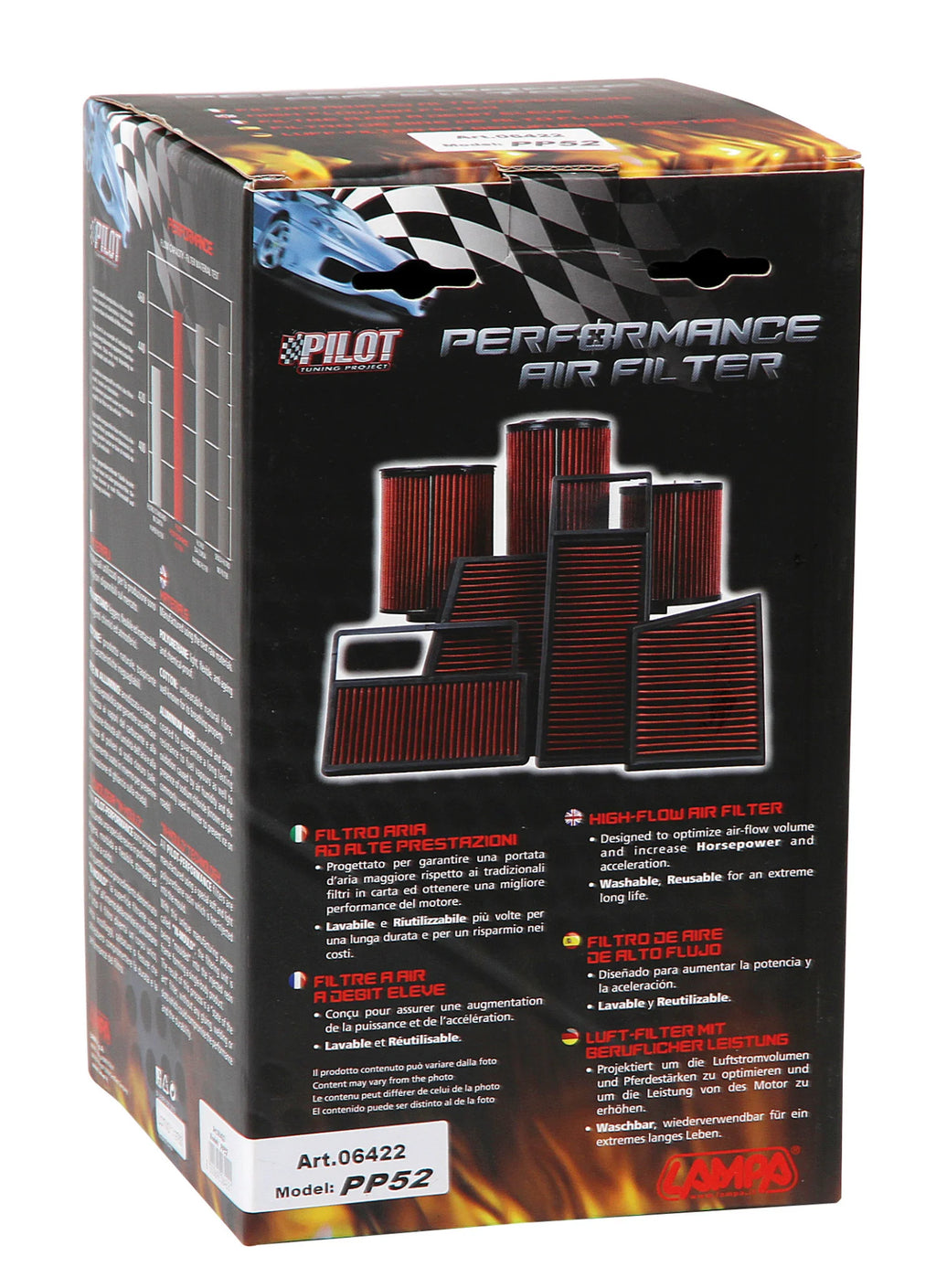 Filtro aria Pilot Performance PP52