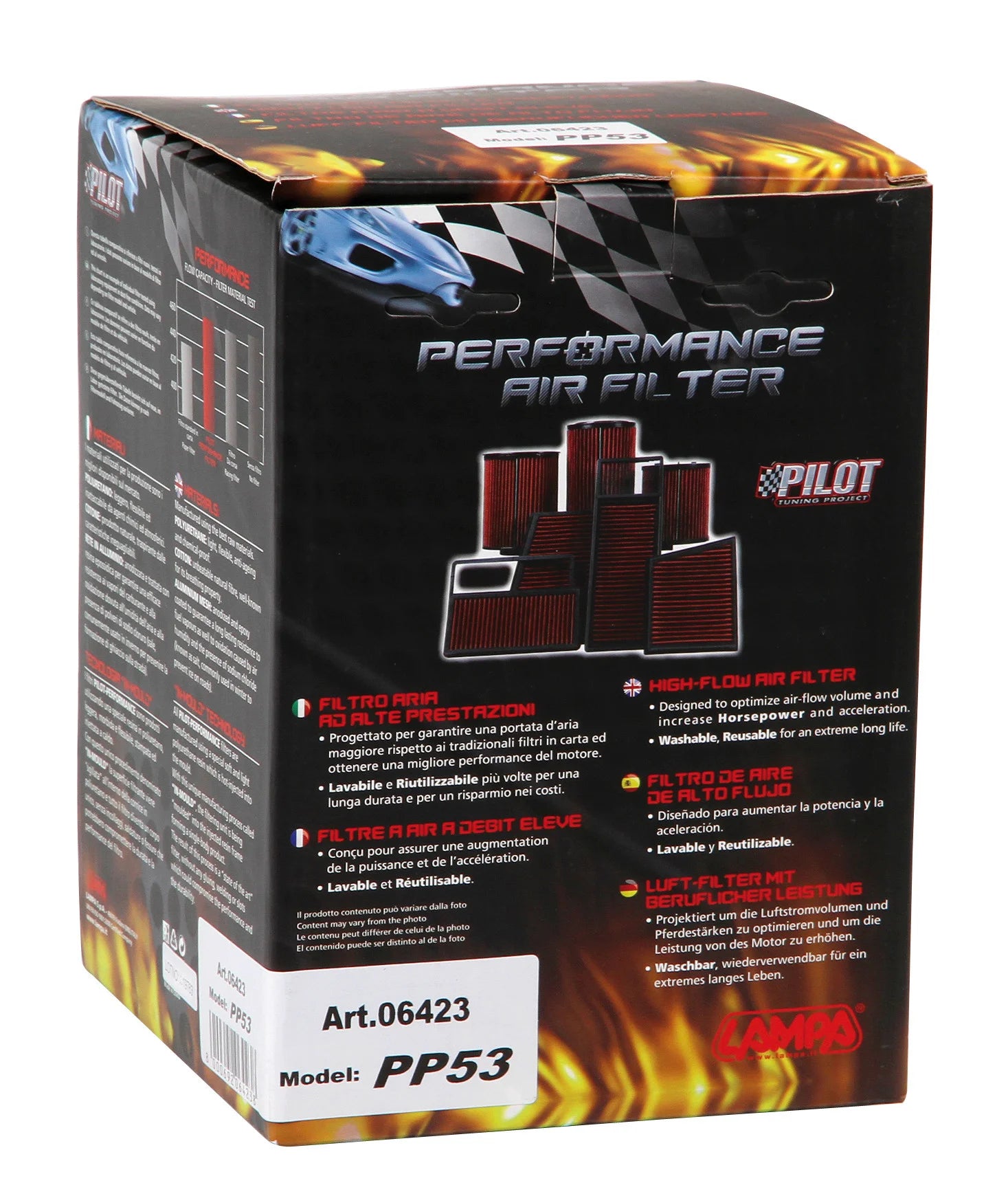 Filtro aria Pilot Performance PP53