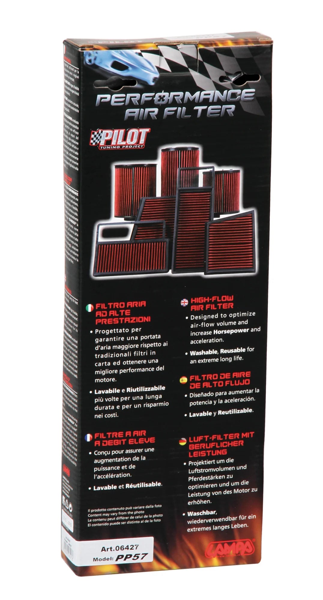 Filtro aria Pilot Performance PP57