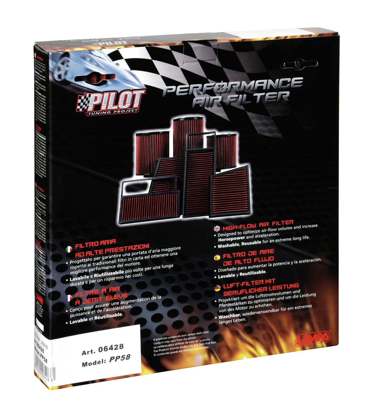 Filtro aria Pilot Performance PP58