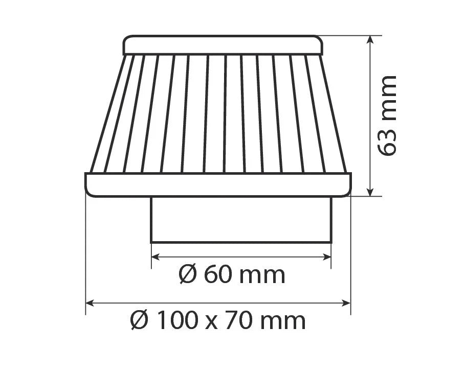 Pilot Performance AF-5, Filtro aria conico