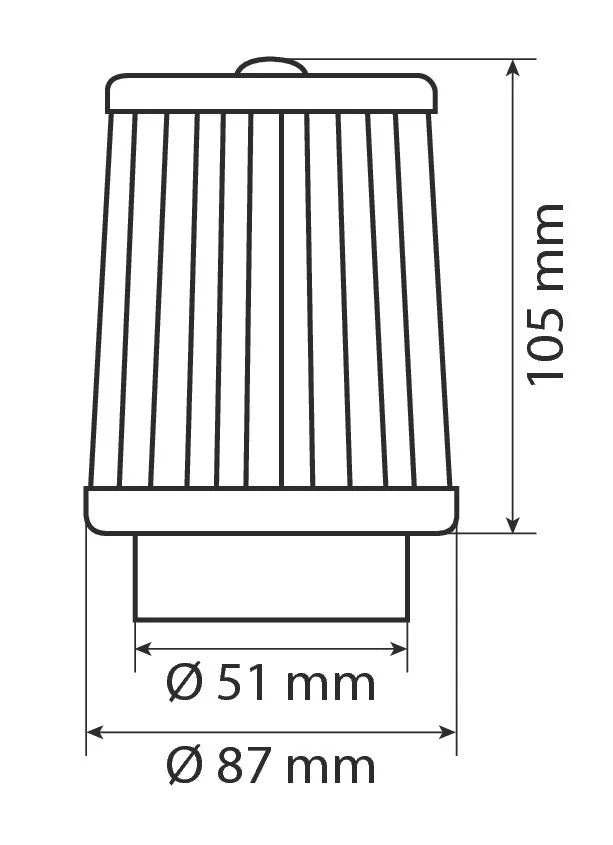 Pilot Performance AF-6, Filtro aria conico