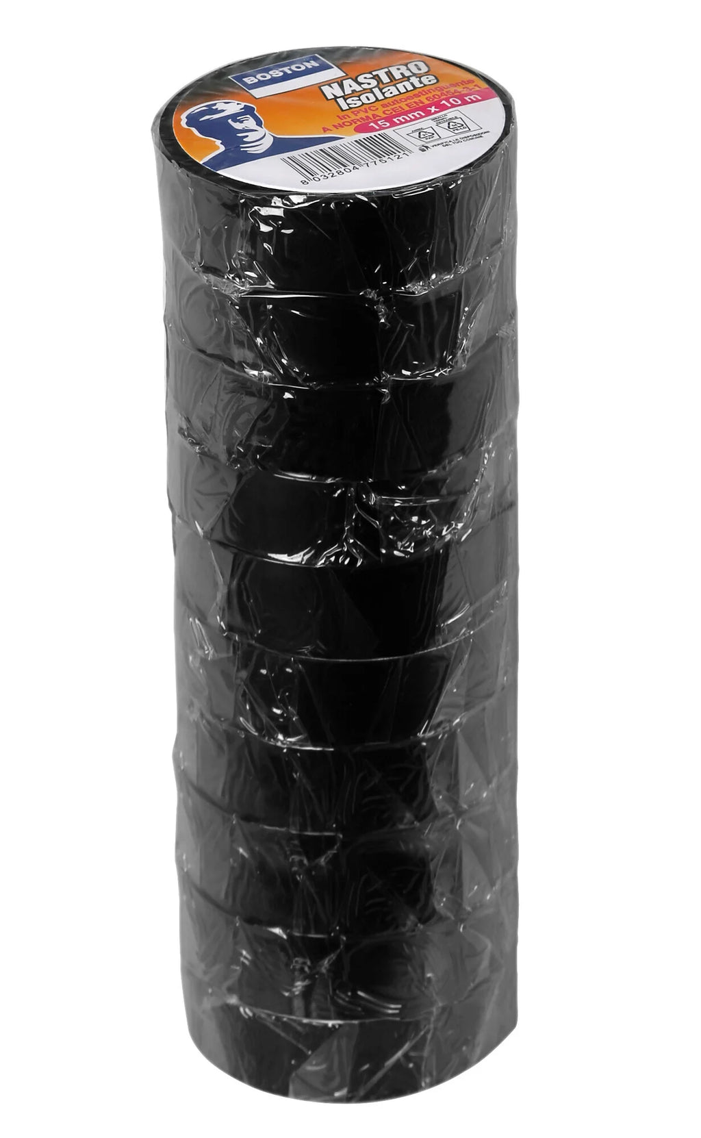 Pro-Tape, nastro isolante professionale - 15 mm x 10 m [Confezione da 10]