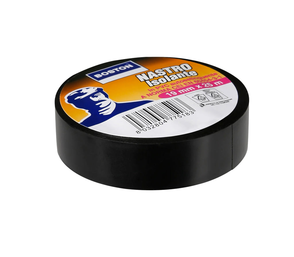 Pro-Tape, nastro isolante professionale - 19 mm x 25 m [Confezione da 8]