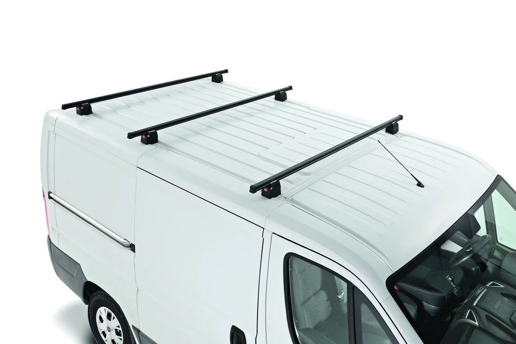 BARRO 180 (1 PZ) - STEEL / ACCIAIO - IMBALLO 3 PEZZI - Barre portatutto per veicoli commerciali