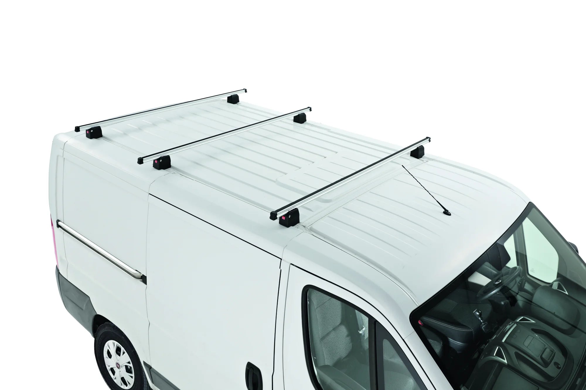 BARRO 180 (1 PZ) - ALUMINUM / ALLUMINIO - IMBALLO 3 PEZZI - Barre portatutto per veicoli commerciali