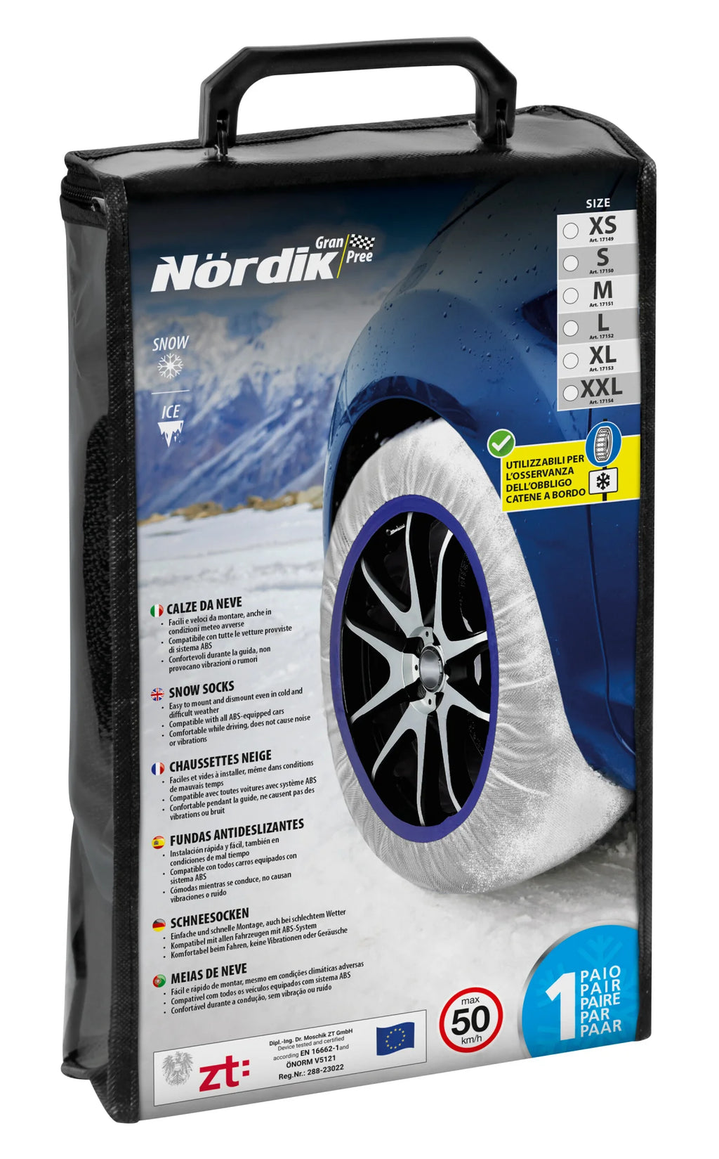 Nördik, coppia di calze da neve per auto - GP-XS