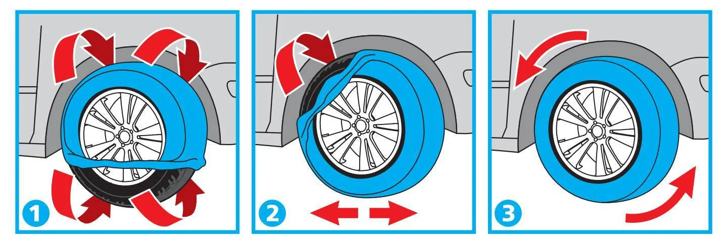 Nördik, coppia di calze da neve per auto - GP-XS