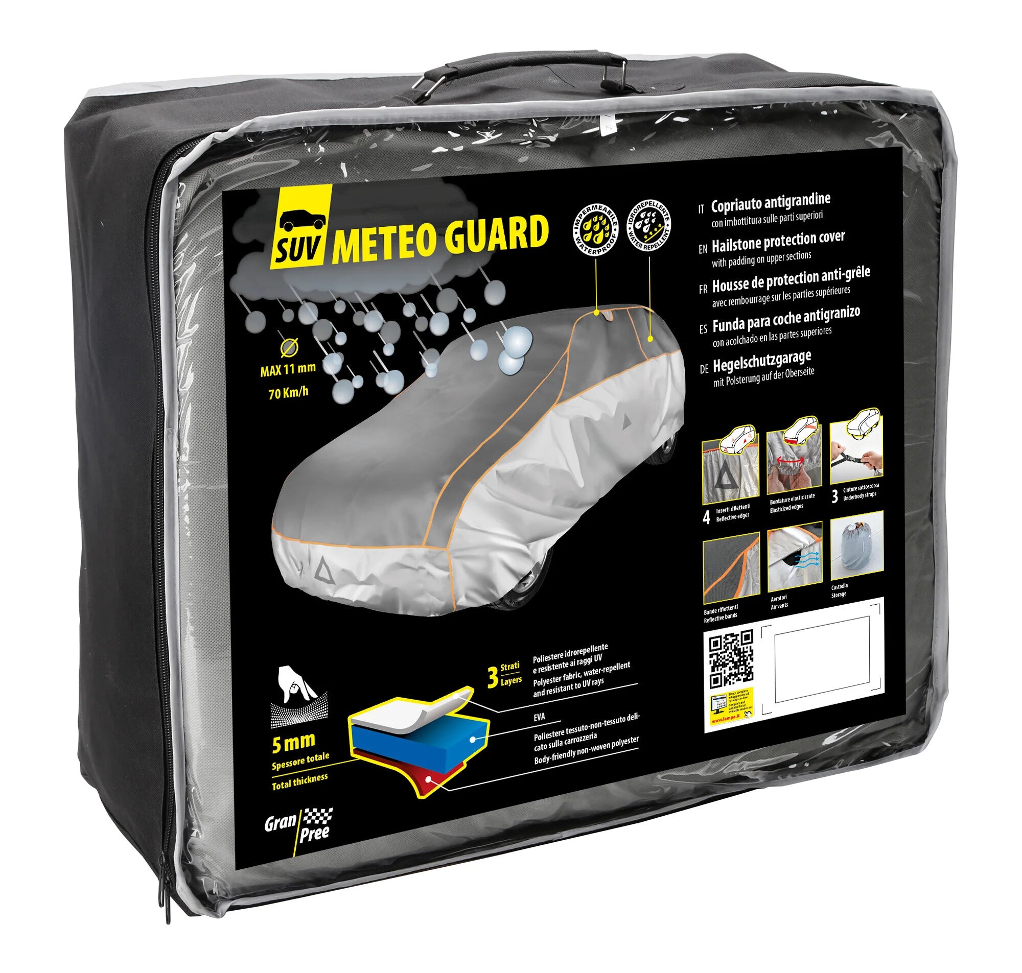 Gran-Pree SUV Meteo Guard, copriauto antigrandine - MG-SUV-S - cm 145x165x430