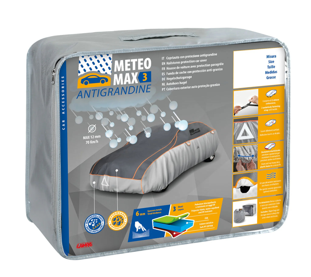 Meteo-Max 3, copriauto antigrandine - AG-1 - cm 160x170x400