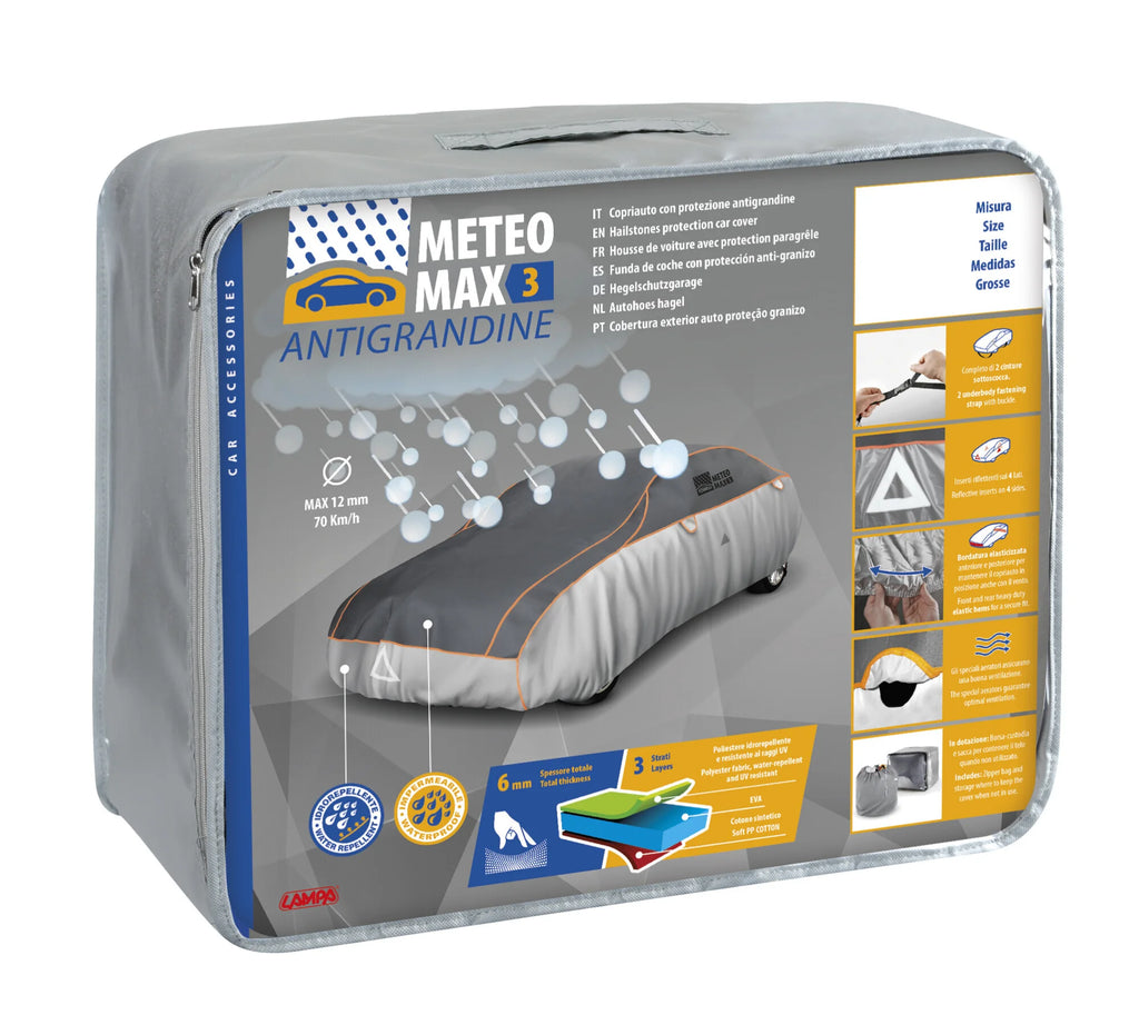 Meteo-Max 3, copriauto antigrandine - AG-4 - cm 160x180x450