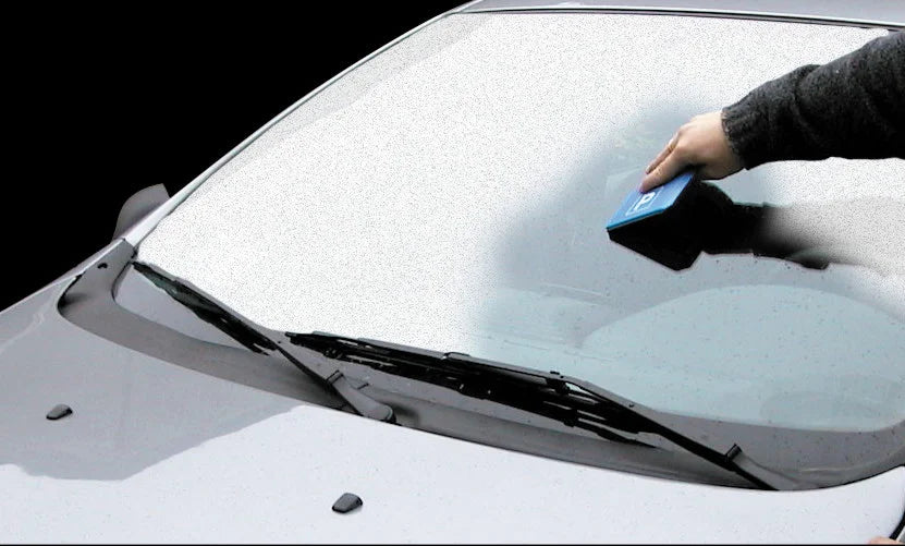 2 in 1, raschiaghiaccio a tre lati con disco orario - 120x155 mm