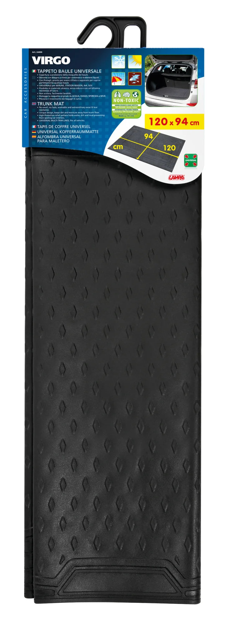 Virgo, tappeto baule universale - cm 120x80