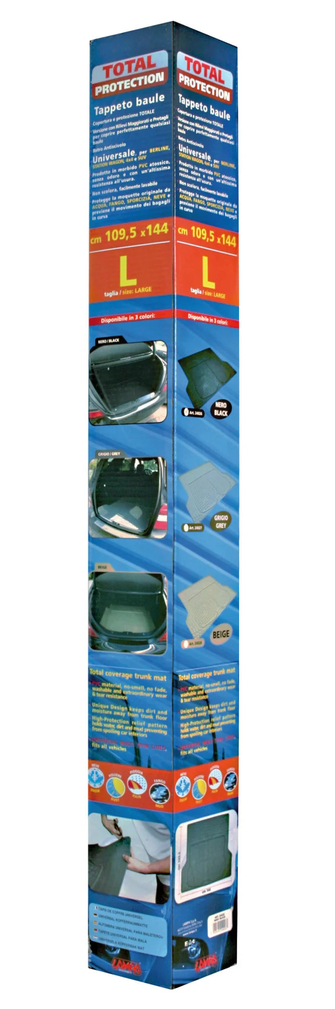 Total Protection, tappeto baule - L - 109,5x144 cm - Beige