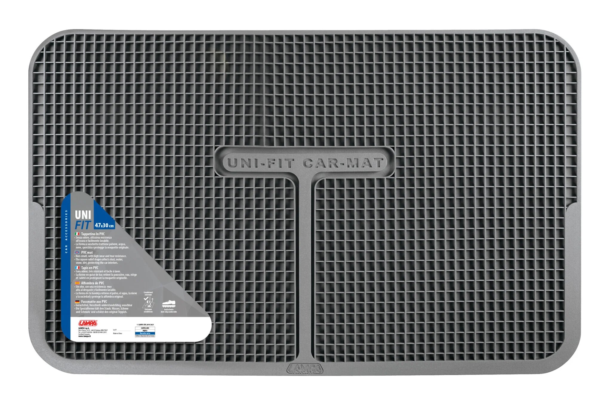 Uni-Fit, tappetino in pvc - Grigio