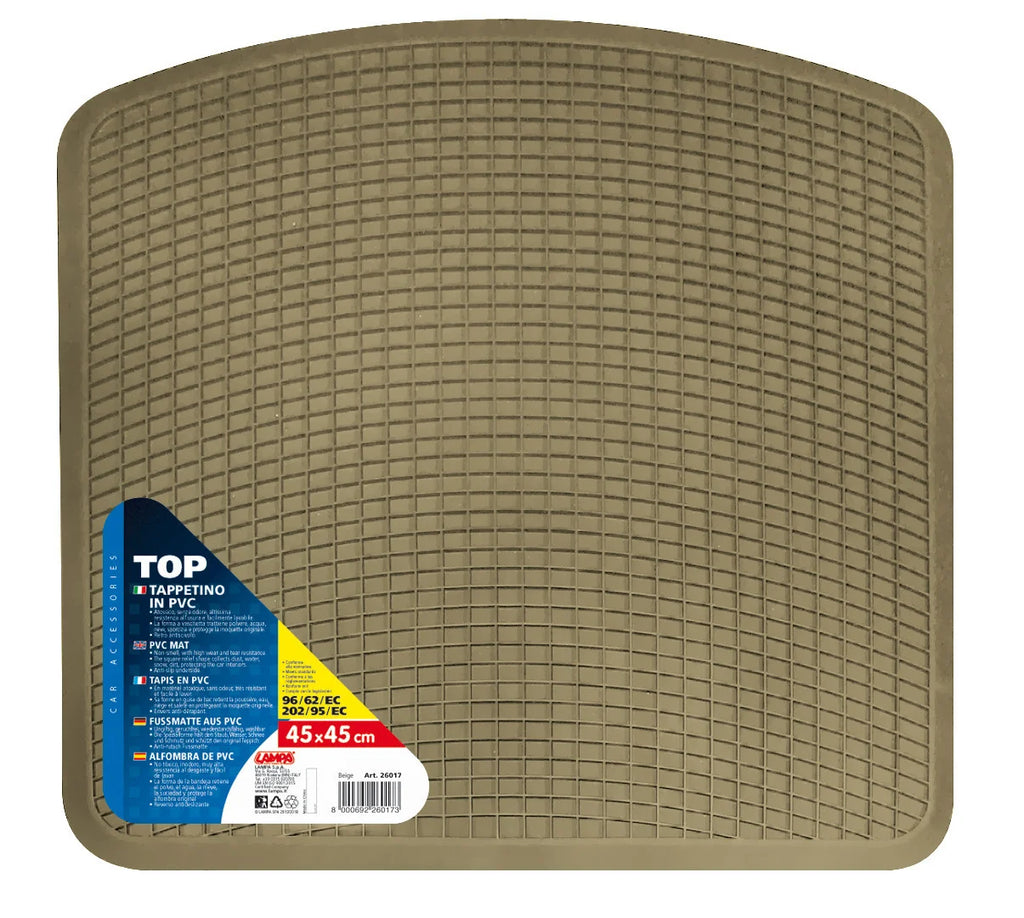 Top, tappetino in pvc - Beige