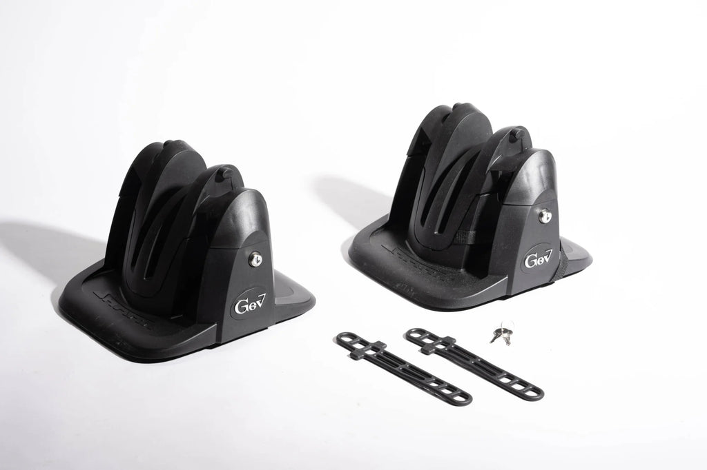 Portasci magnetico Shark - Piastre 24x30 cm - Per 2 paia di sci o 2 snowboard