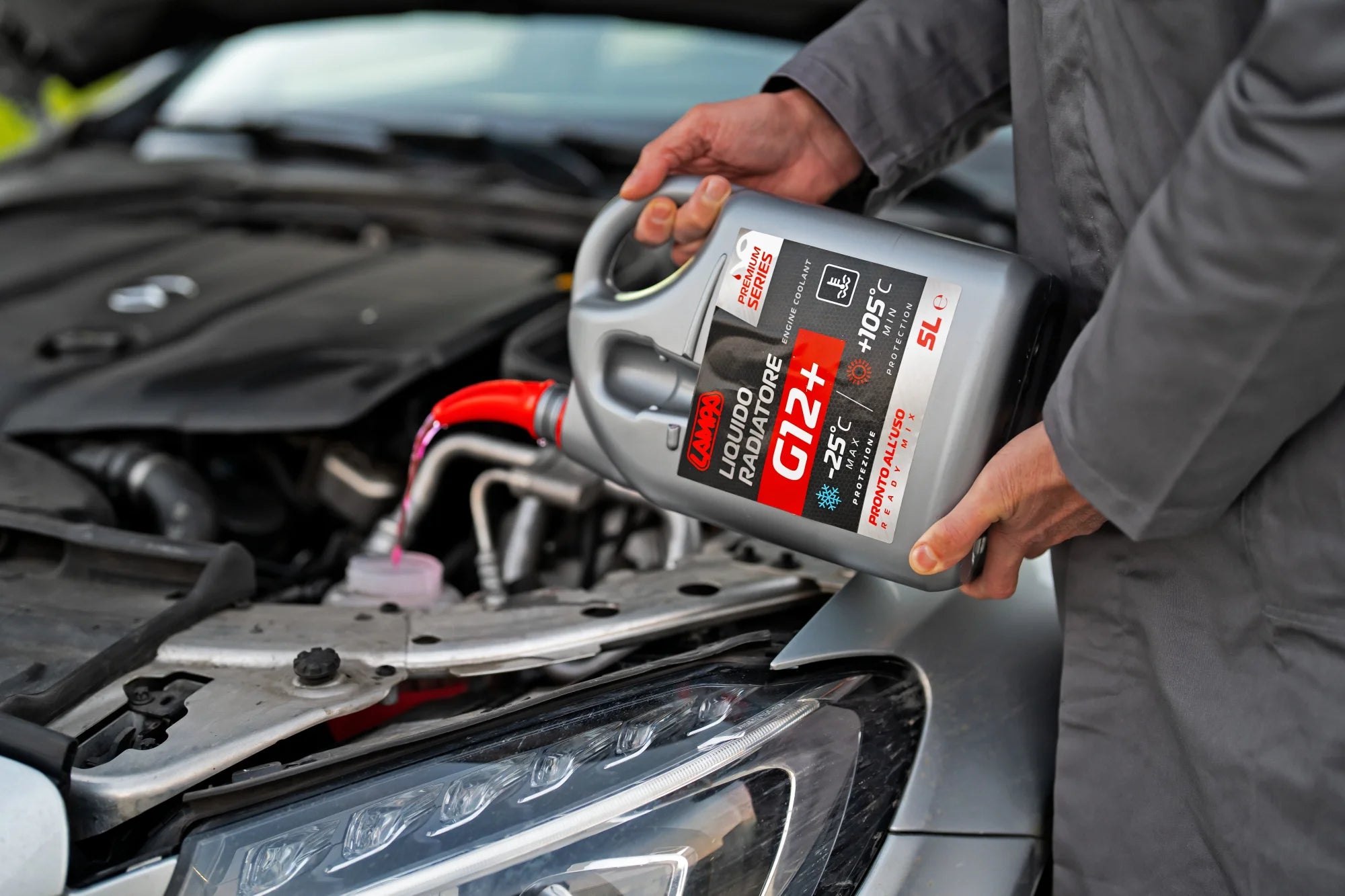 Premium Series Rosso G12+, liquido antigelo radiatore - (-40°C / +110°C) - 5 L