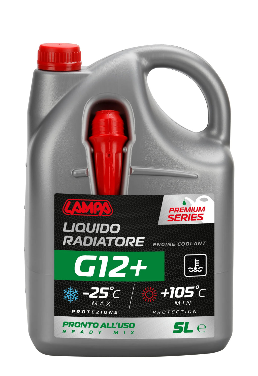 Premium Series Verde G12+, liquido antigelo radiatore - (-25°C / +105°C) - 5 L