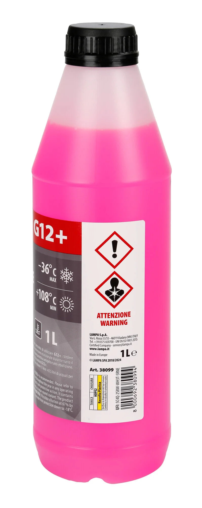 Superior-Rosso G12+, liquido antigelo radiatore (-36°C) - 1 L