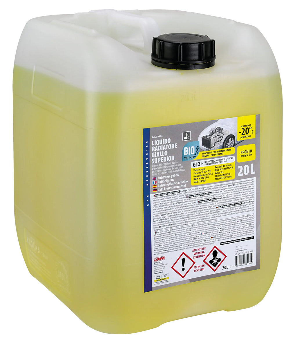 Superior-Giallo G12+, liquido antigelo radiatore (-20°C) - 20 L
