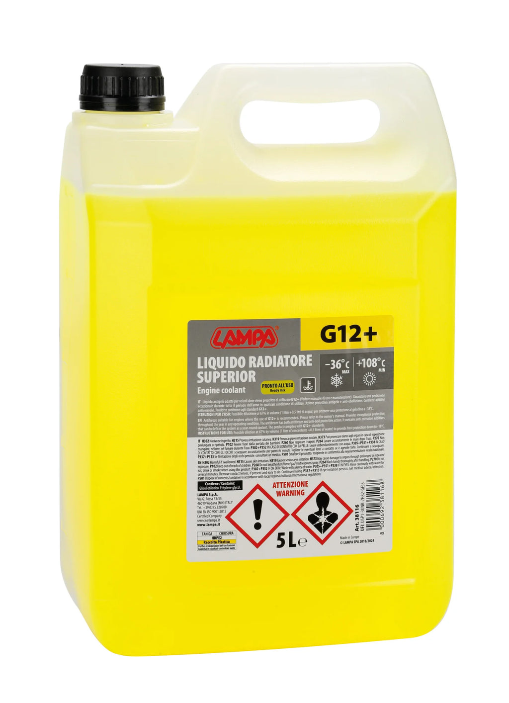 Superior-Giallo G12+, liquido antigelo radiatore (-36°C) - 5 L