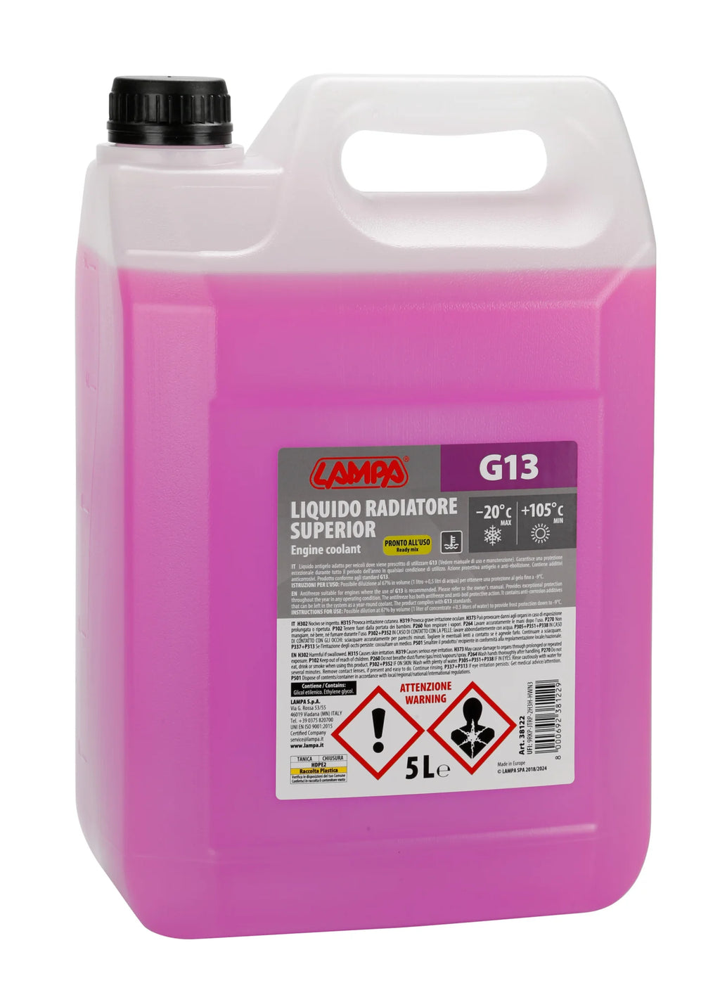 Superior-Viola G13, liquido antigelo radiatore (-20°C) - 5 L