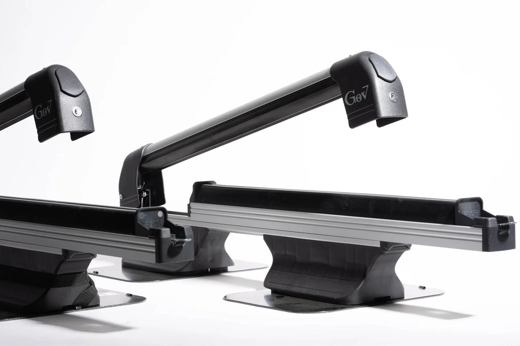 Portasci magnetico scorrevole Bora - Con Chiave - 5 paia di sci o 2 snowboard