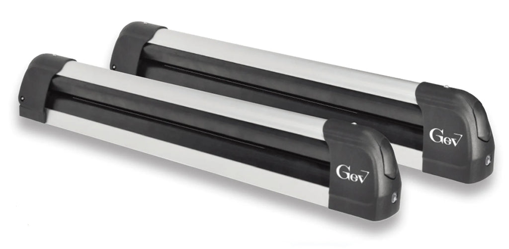 Portasci da barra XL - Con Chiave - Per 6 paia di sci o 4 snowboard