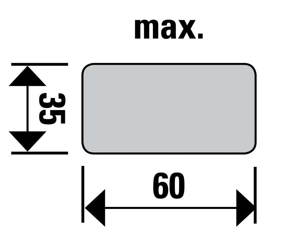 Tasselli portasci in gomma per barre portasci - 4 pezzi (2 paia di sci) - Gev