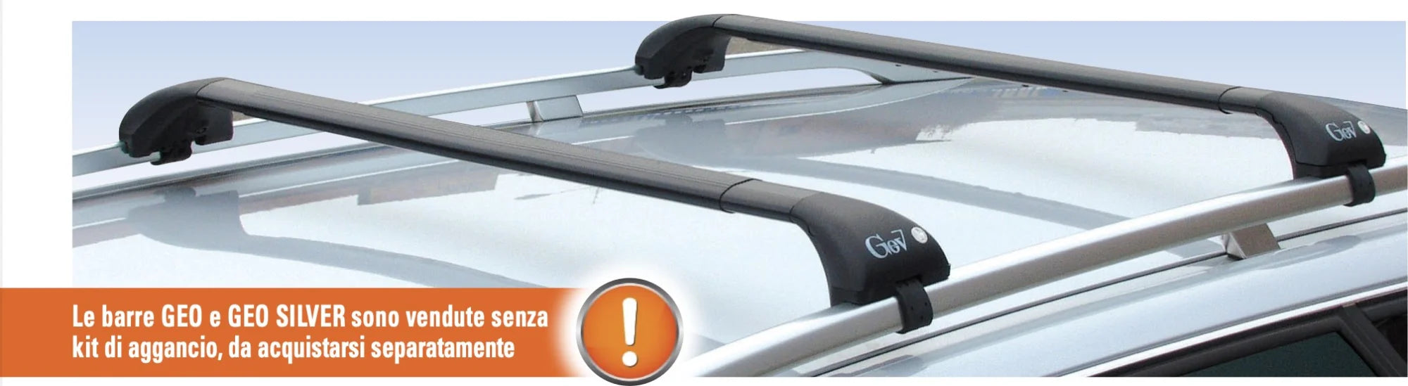 Barre portatutto auto Geo - Attacchi Esclusi - Compatibilità in descrizione