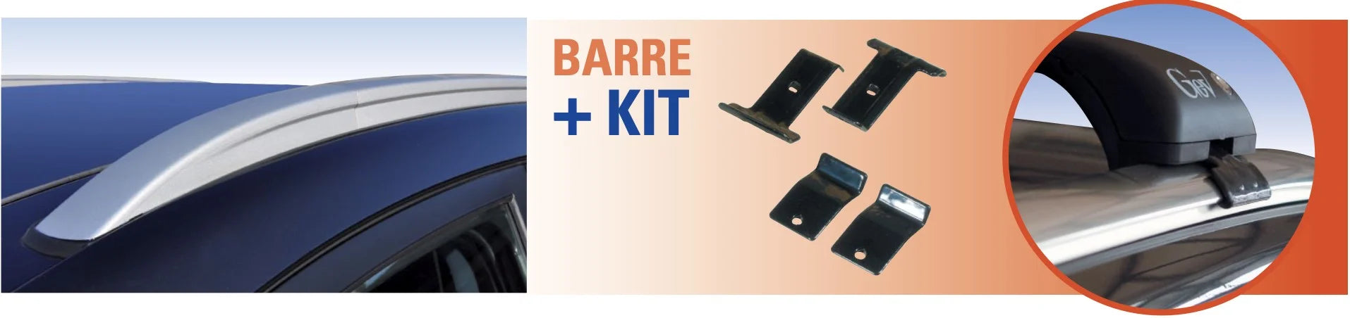 Kit Geo - Staffe barre portatutto - Compatibilità in descrizione