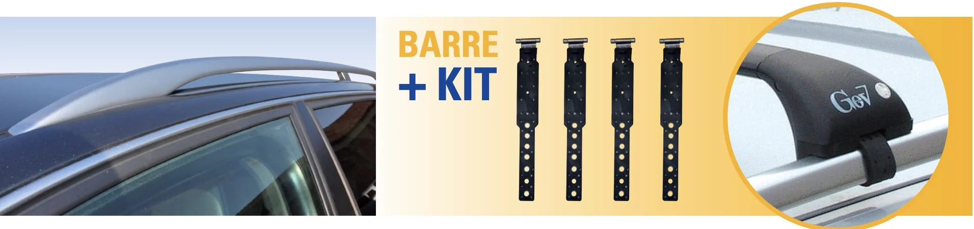 Kit Geo - Staffe barre portatutto - Compatibilità in descrizione