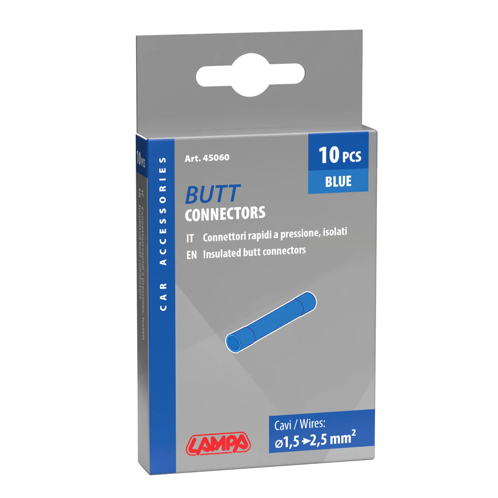 10 connettori rapidi a pressione - Blu