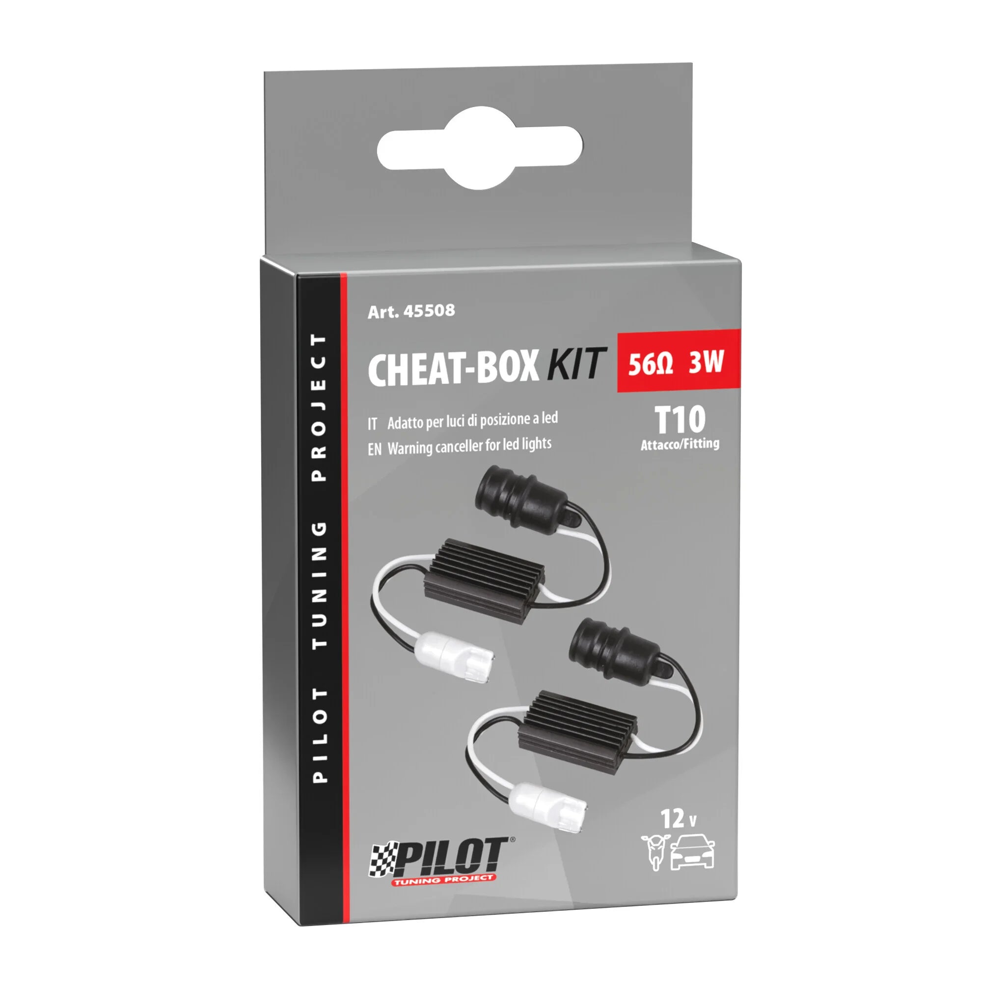 Cheat-Box kit per lampadine a Led con attacco T10, 12V