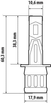 12V Halo Led Alien Series Quick-Fit - (H1) - 25W - P14,5s - 1 pz  - Scatola