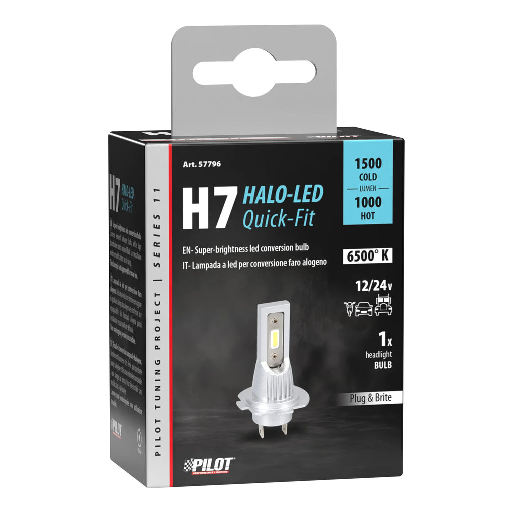 12/24V Halo Led Serie 11 Quick-Fit - (H7) - 15W - PX26d - 1 pz  - Scatola