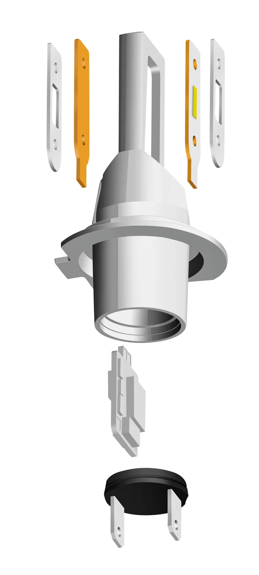 12/24V Halo Led Serie 11 Quick-Fit - (H7-H18) - 15W - PX26d - 2 pz  - Scatola