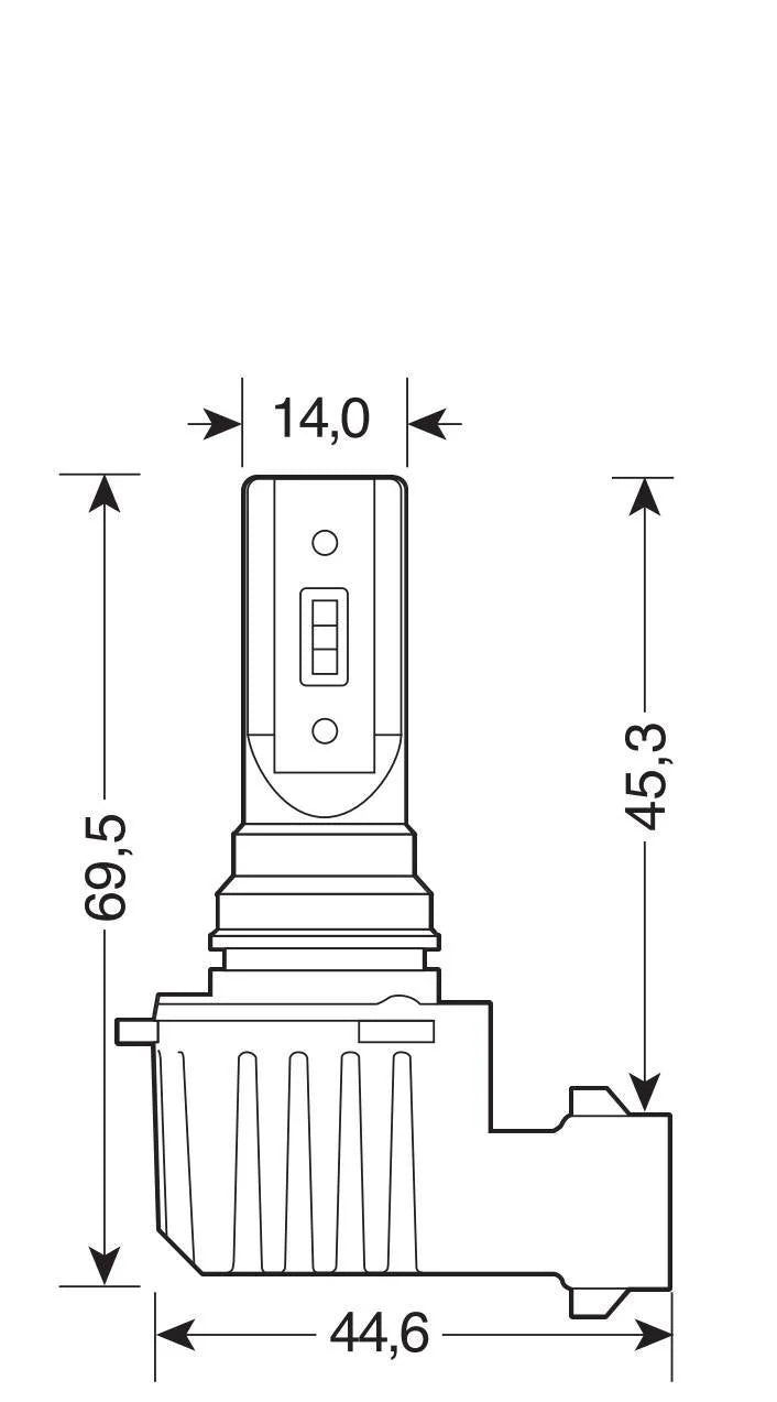 12/24V Halo Led Serie 11 Quick-Fit - (H10/HB3/HB4) - 15W - P20d/ P22d - 2 pz  - Scatola